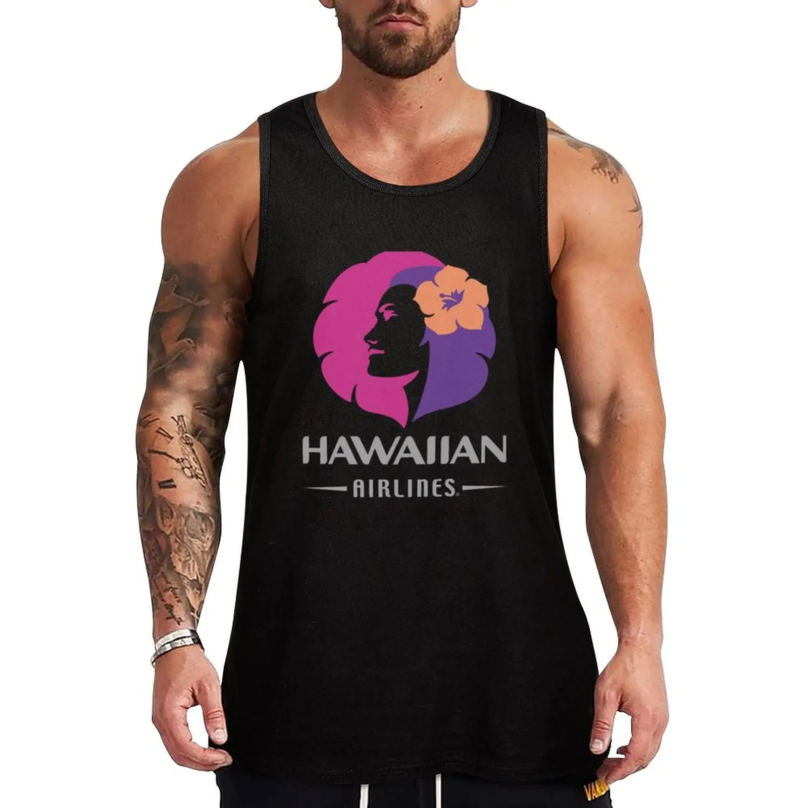 

Hawaiian airlines Herc Travel End of Southern Summer Sale Tank Top Men's gym t-shirts Vests