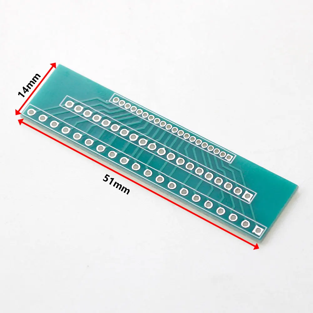 10PCS 1.27mm 2.0mm 2.54mm Pitch Interchange Transfer Plate Converter 10P/20P Single Double Row Pin PCB PCI Adapter Board