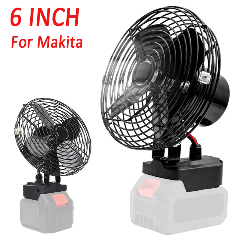 

For Makita 18V Cordless Fan Portable High Power Low Noise Outdoor Desktop Cooling Fan for Makita 18V Li-ion Battery BL1830