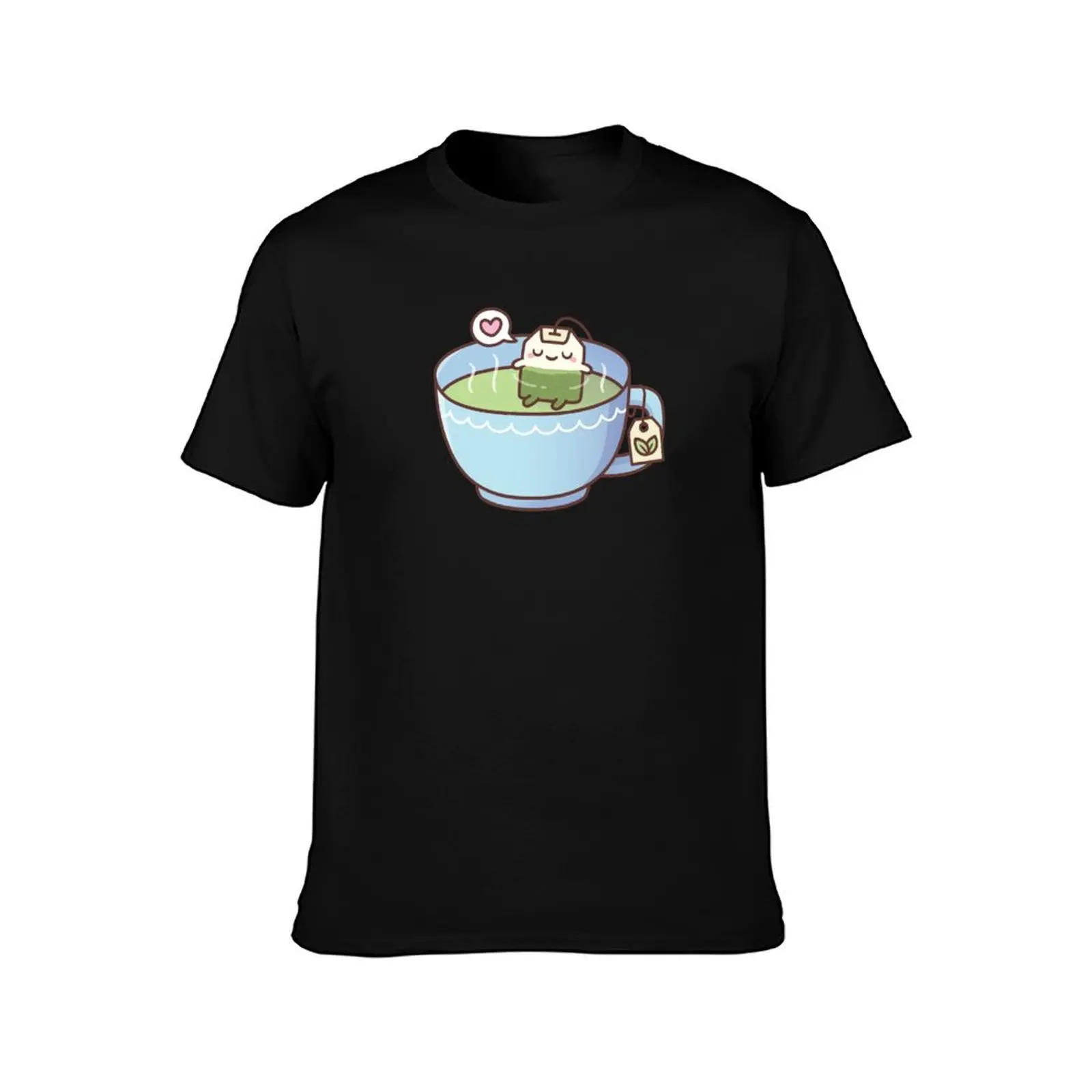 Cute Tea Bag In Teacup Relaxing Tea T-Shirt Athletic Quick Dry T-Shirt for Men