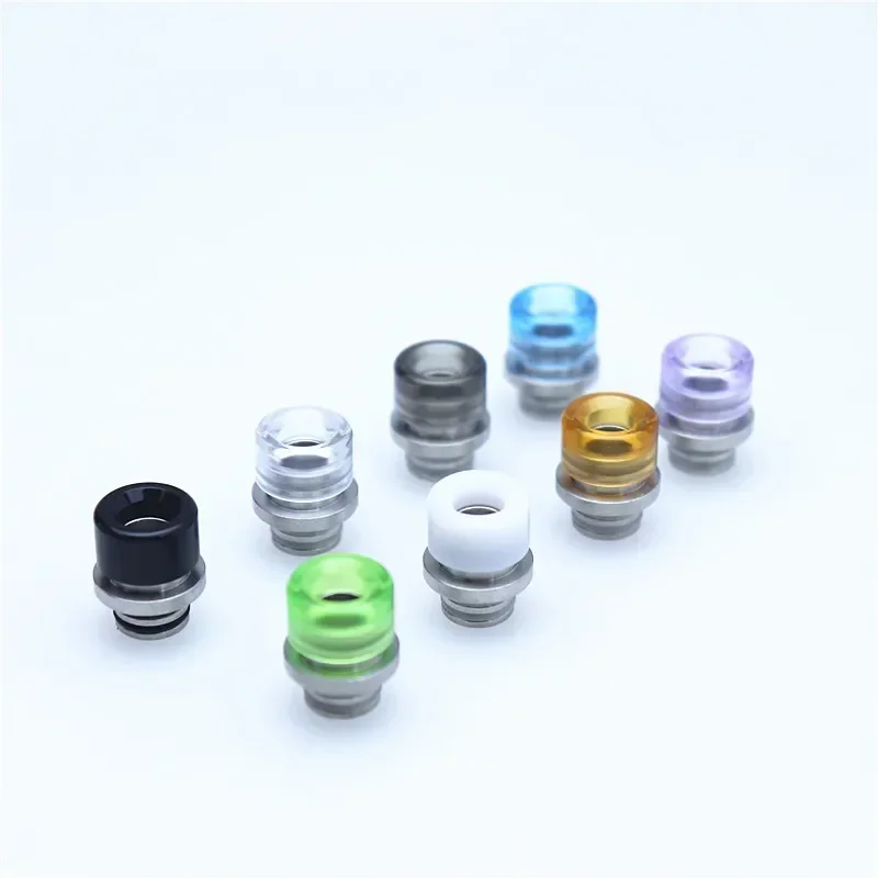 510 فم واسع متكامل من الفولاذ المقاوم للصدأ والأكريليك DRIP TIP 510 وصلة قش متكاملة #5