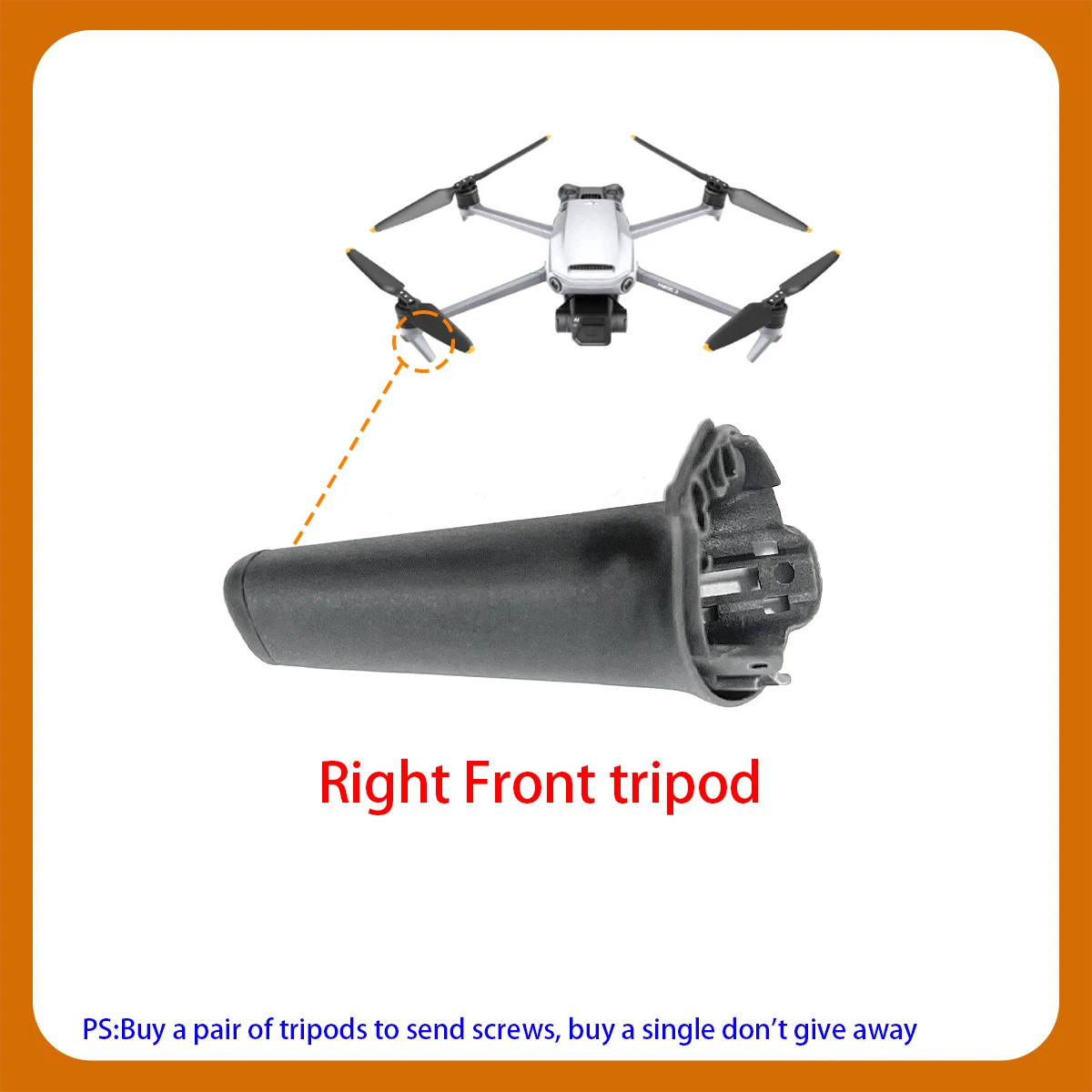 The Front Rear Arms, Legs, Tripod, Landing Gear of the Mavic 3/3 Pro/3 CINE/3 Classic Are Suitable for the DJI Mavic 3 Series view 4
