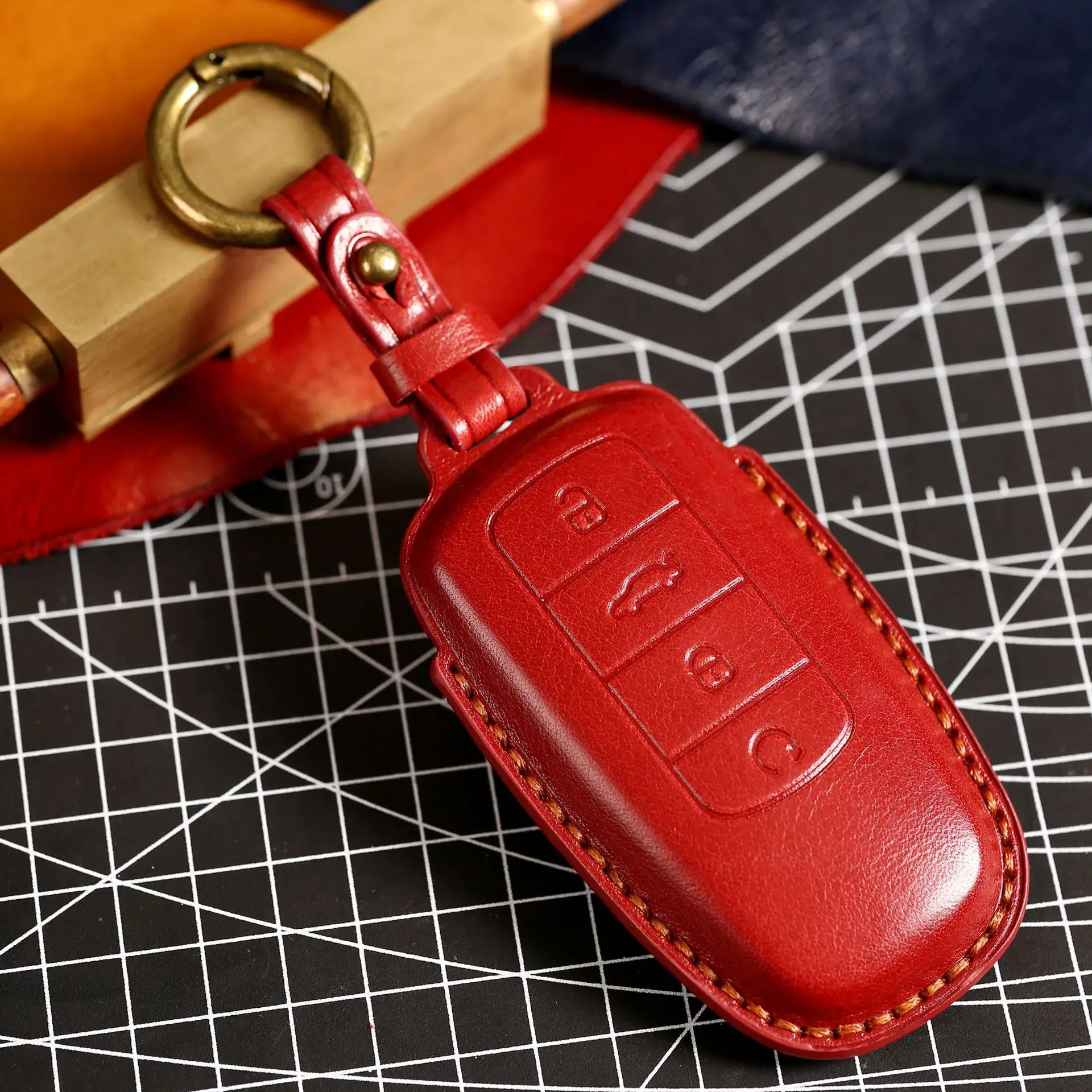 

Leather Car Remote Key Cover Case Holder shell Fob For Chery New Arrizo 8 5 Plus Tiggo 8L Tiggo 8 Plus Tiggo 7 Pro 9 Omoda 5