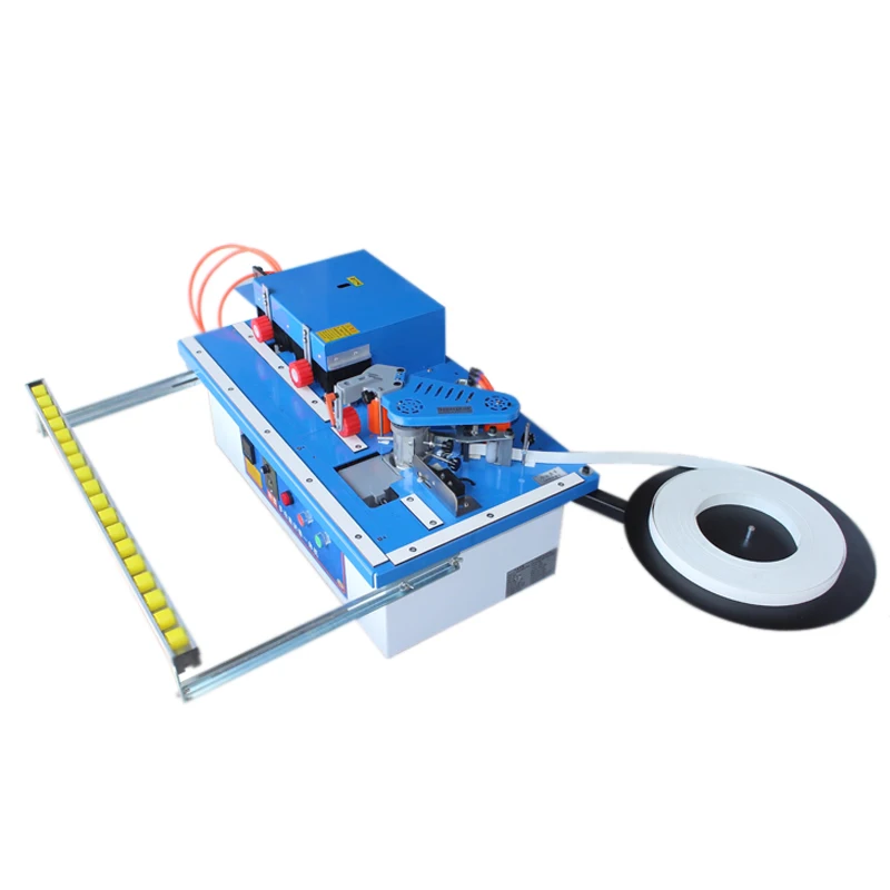 2000W Edge Banding machine Portable small Curved Line Home Decoration Double-sided Glue Edge Banding machine