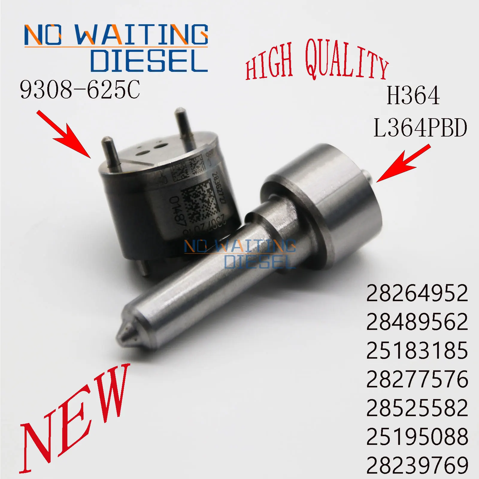 

L364PBD Common Rail Injector Nozzle 9308-625C Pump Valve 7135-578 Repair Kit 03P130282 FOR Injector 28525582 25195088 28239769