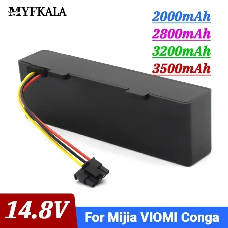 STYTJ02YM 14.8V 3500mah for Xiaomi Mop Pro Robot Vacuum Cleaner Replacement Battery for Yunmi MVVO1-JG Haier JX37