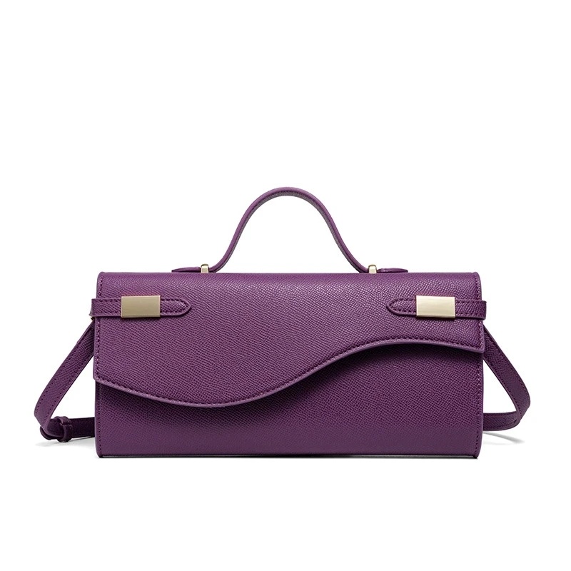 حقيبة يد صغيرة بسيطة على الموضة الكورية، حقيبة كتف مفردة مربعة الشكل كاجوال أنيقة وملمس راحة اليد باللون البني #4