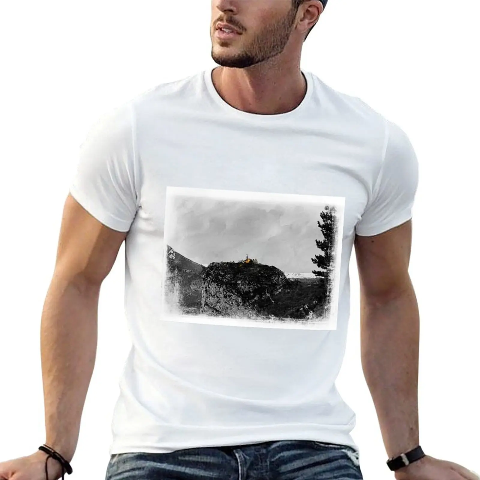 Castellane, France on the Route Napoleon T-Shirt graphics anime stuff Men's clothing