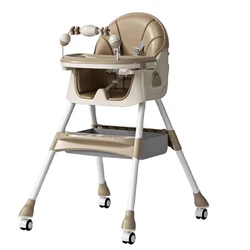 Children's Dining Chair Portable Baby Dining Chair Can Be Reclined Foldable Baby Seat Can Be Adjusted Height Baby Seat Chair