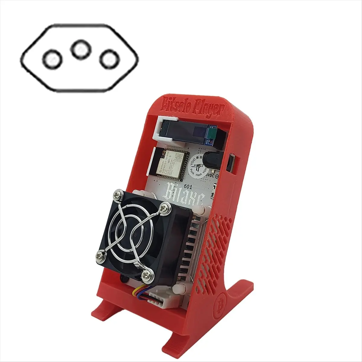 Super Hot Sale Brand for Bitaxe Gamma601 Bitcoins Miner 1.2TH/S Solo Miner BR Plug
