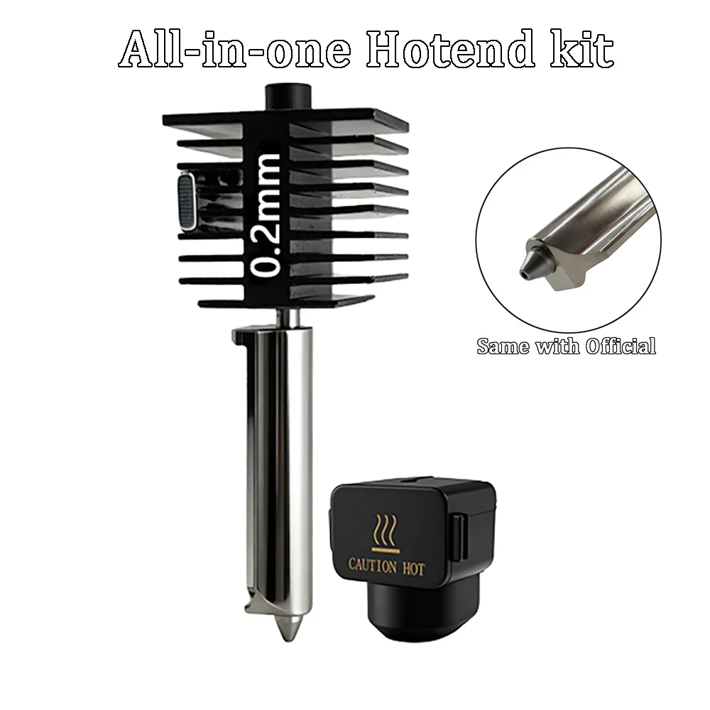 Voor Bambu Lab A1/A1mini Hotend Verbeterde verwarmingsunit Hoge temperatuurbestendigheid Voor Bambu Lab A1 Mini Bambulab Accessoires