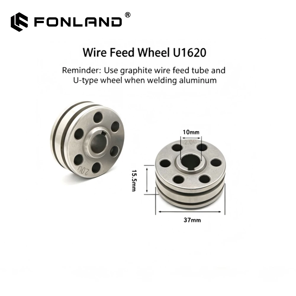 Original CQWY Super Weld Wire Feeder Roller U/V Type for Aluminum/Steel Laser Welding SUP21S/SUP21T/SUP22C 2Pcs