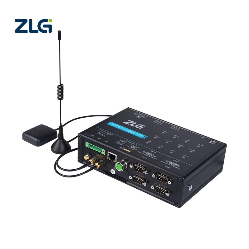 ZLG CANFDDTU-400EWGR 4-Channel CAN FD Data Logger with 4G WiFi GPS BeiDou Automotive Black Box