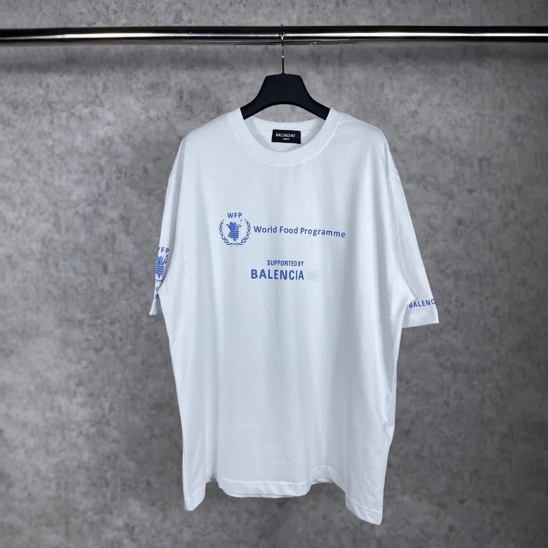 النسخة الصحيحة باريس B الخيرية القمح الأذن قصيرة الأكمام الصيف حجم كبير 260 جرام تي شيرت تنفس الرجال عادية طاقم الرقبة المحملة #4