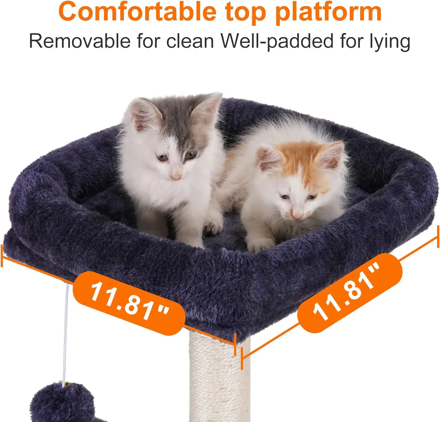 Pet Cat Climbing Frame di alta qualità In legno Sisal Cat Tower tiragraffi Cat Nest All-In-One grandi giocattoli da arrampicata per gatti