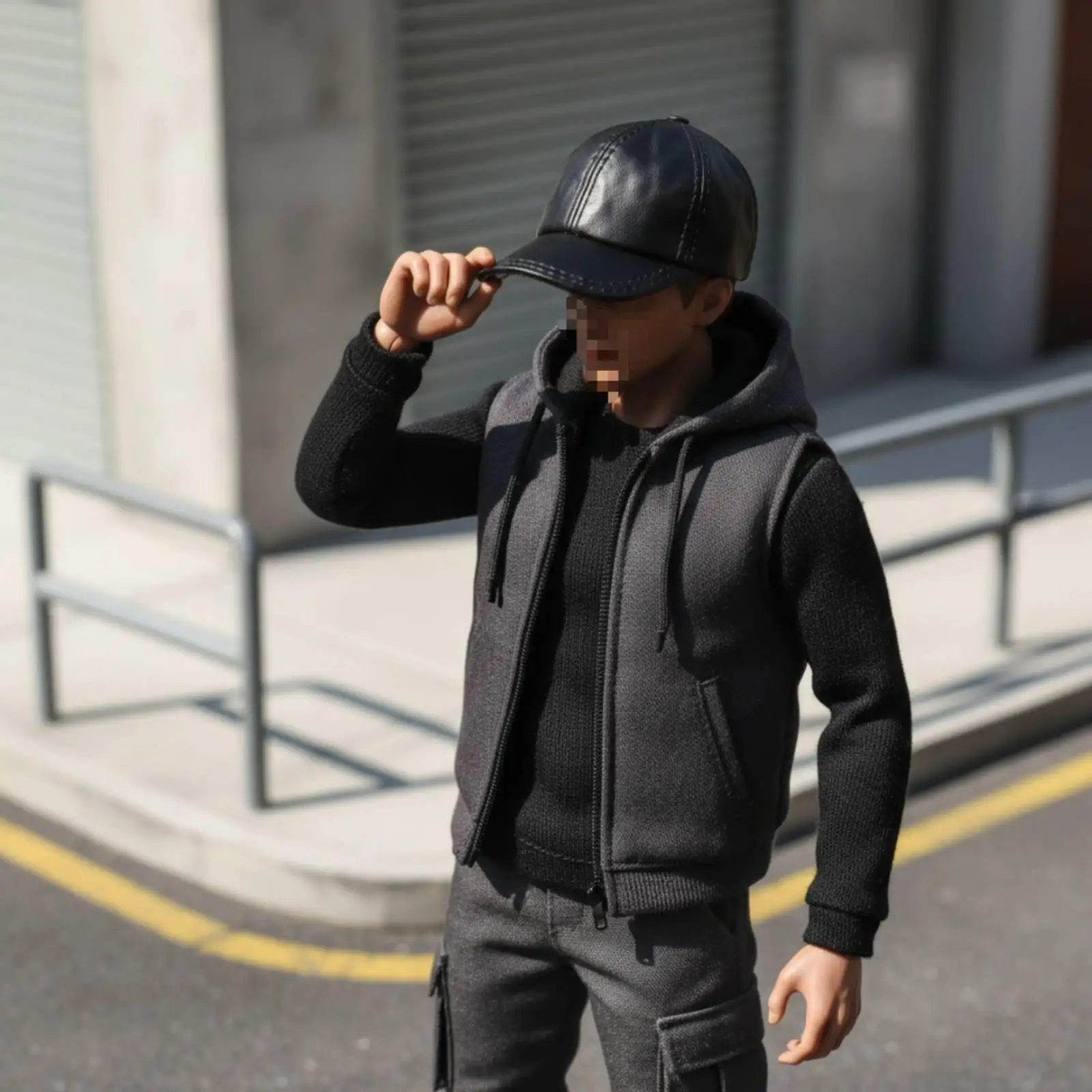 Street Style Rubber Baseball Cap Modern Peaked Doll Hat for 1 6 Scale Action Figure Outfit