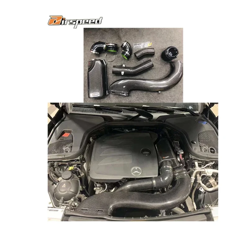 

Airspeed Auto Engine Systems 100% Dry Carbon Fiber Cold Air Intake System For BENZ CLS300 C260L C300 M264 2.0T