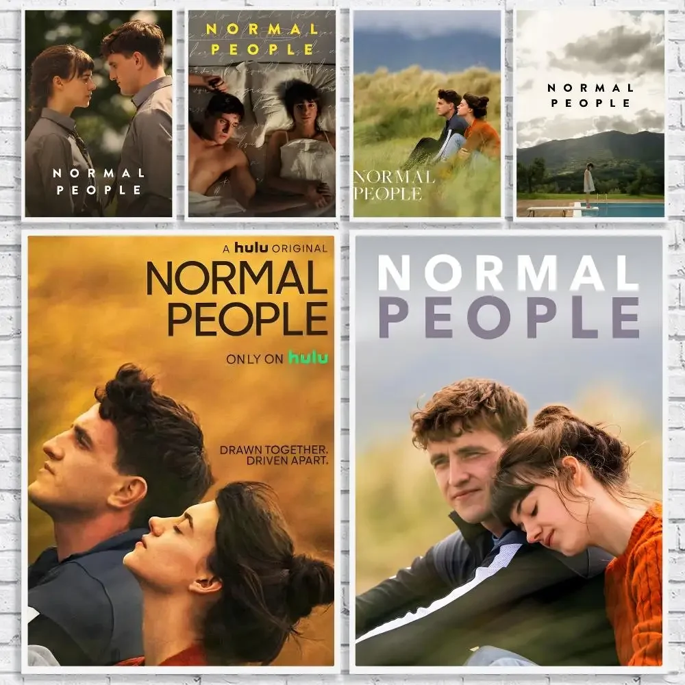 TV Series N-Normal People Painting Calligraphy High-Quality Canvas Wall Mural Crease-Free For Living Room Bedroom Interiors