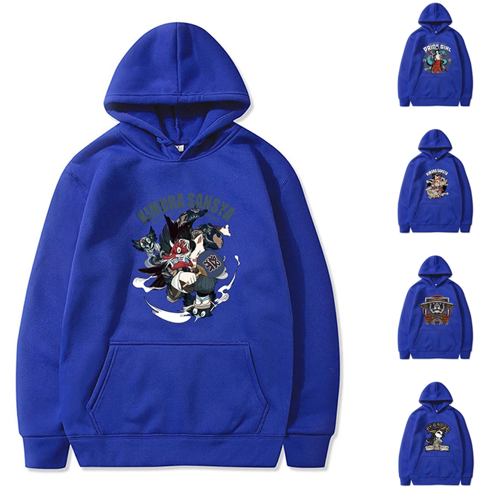 Fashion Hoodie Men/women Sweatshirt Hooded Harajuku Hip Hop Casual Hoodies High Quality Pullover Samurai Print Long Sleeve Tops