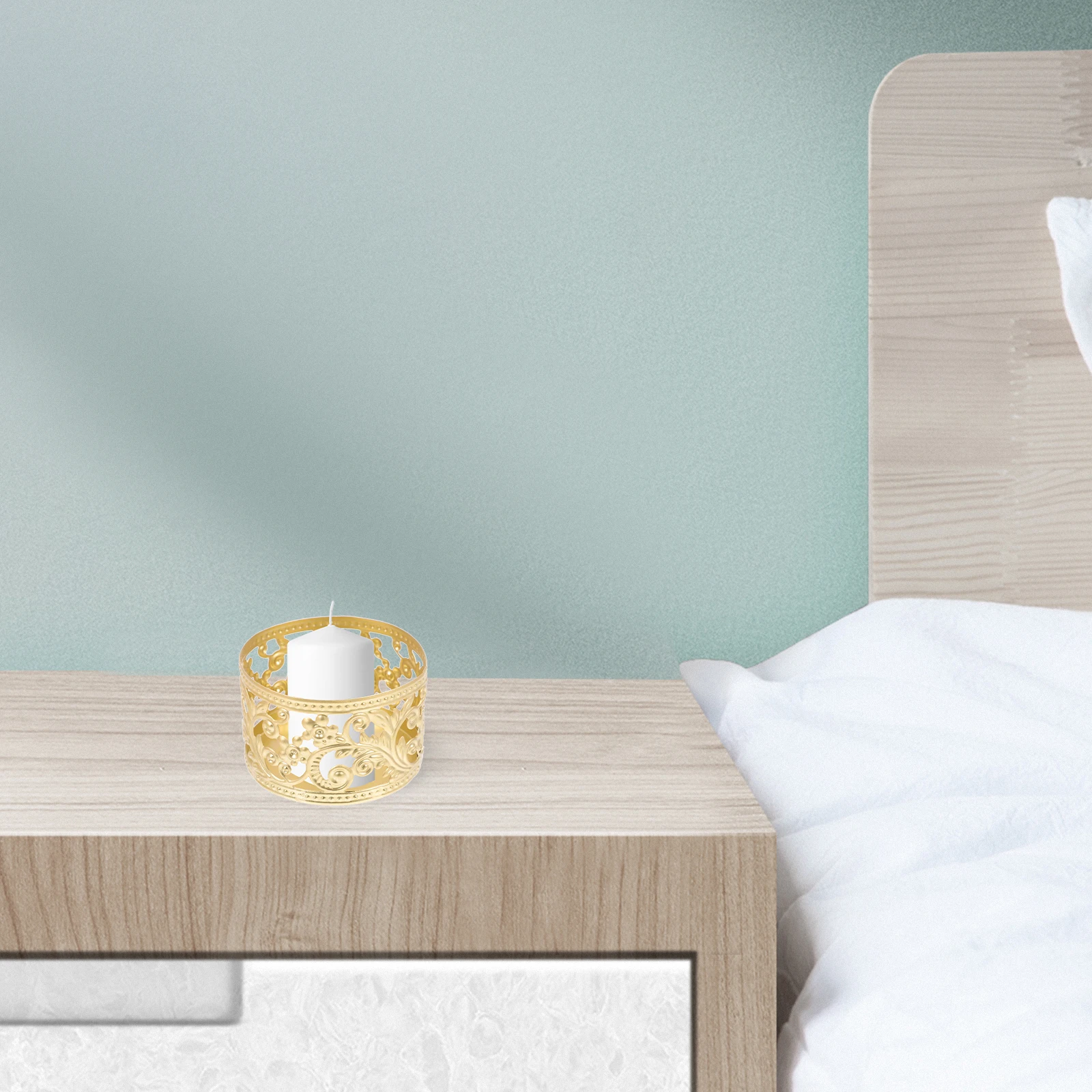 

3Pcs Iron Art Candlestick Decor Hollow-Out Holder for Home Wedding Party Desktop Decoration Vintage Style Wrought Iron