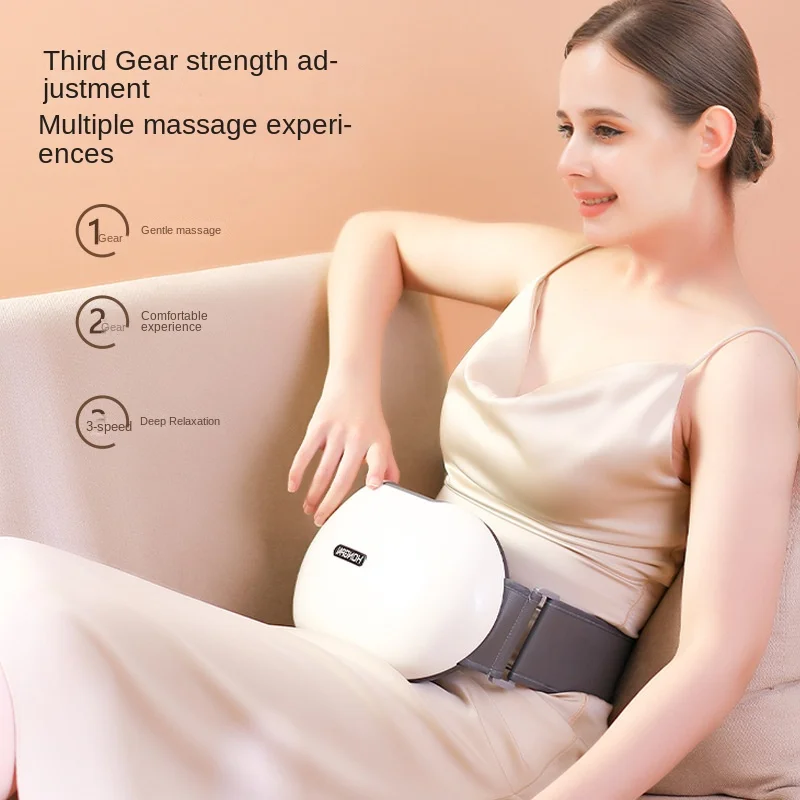 Bian Stein Reiben Bauch Instrument Bauch Elektrische Moxibustion Therapie Heiße Kompresse Massage Gürtel Automatische Bauch Massagegerät