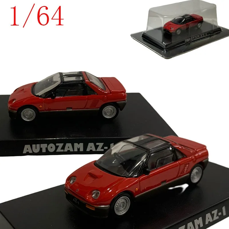 

KYOSHO Diecast 1/64 Scale Aoshima Model Kit Mazda AZ-1 EA11R Kei Sports Scarlet Red Alloy Car Model Toys for Boys Gift