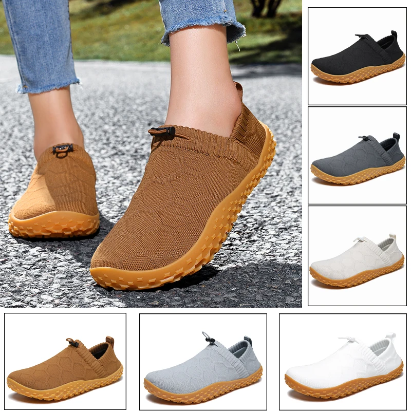 New Men's Wide Head Barefoot Shoes Anti Slip Breathable Walking Shoes for Men Wear-resistant Lightweight Running Sneakers 36-48