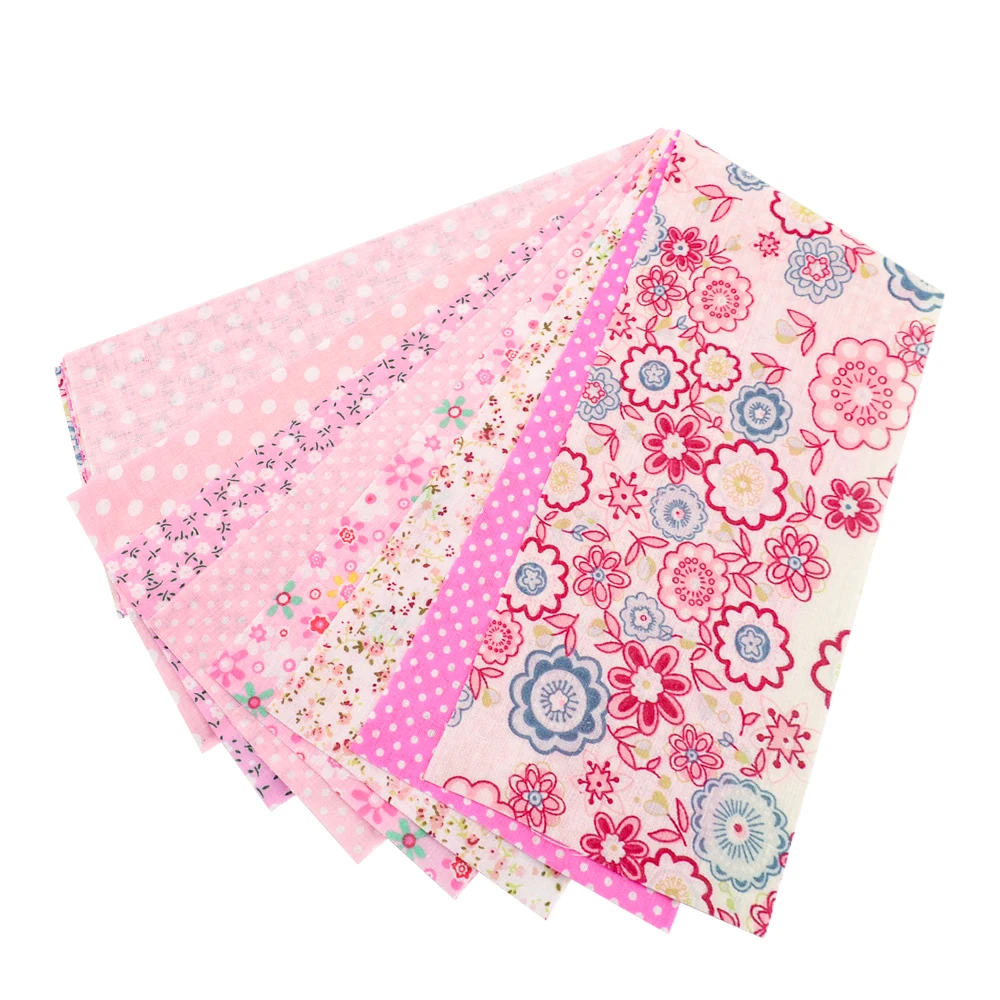 Teramila Neuheiten Bunte Design 6-8 PCS /Lot 9CM x 50CM Nähen Material Baumwolle Gelee rollen Streifen Plain Stoff Patchwork – Detail 7