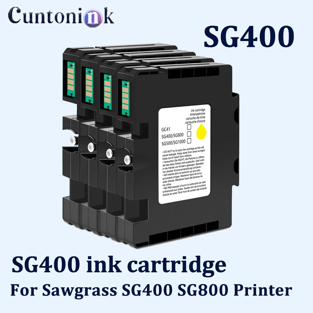 SG400 ink cartridge SG800 ink cartridge with Sublimation Ink with One Time Use Chip For Sawgrass SG400 SG800 Printer