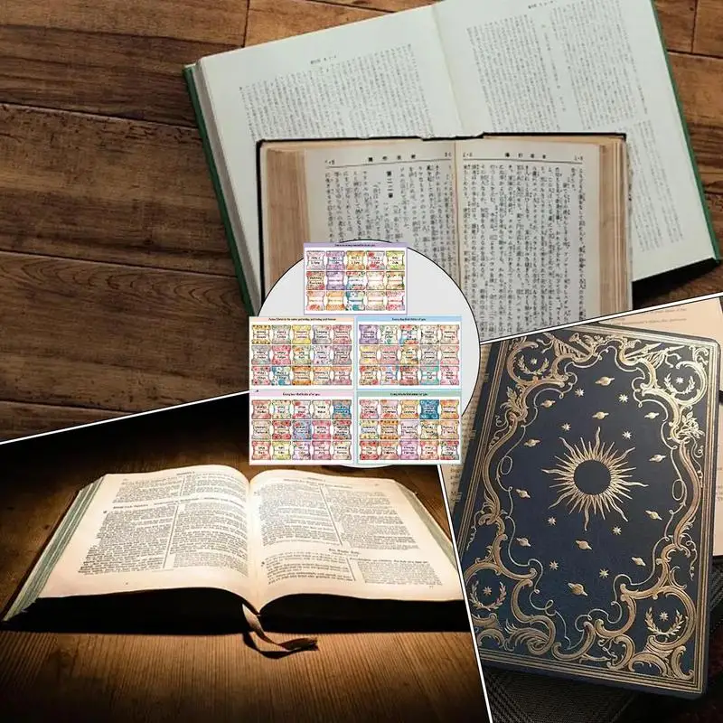 Bible Page Tabs Large Print Laminated Bible Study Tabs For Easy Navigation 5 Sheets Alphabet Bible Stickers Waterproof Bible