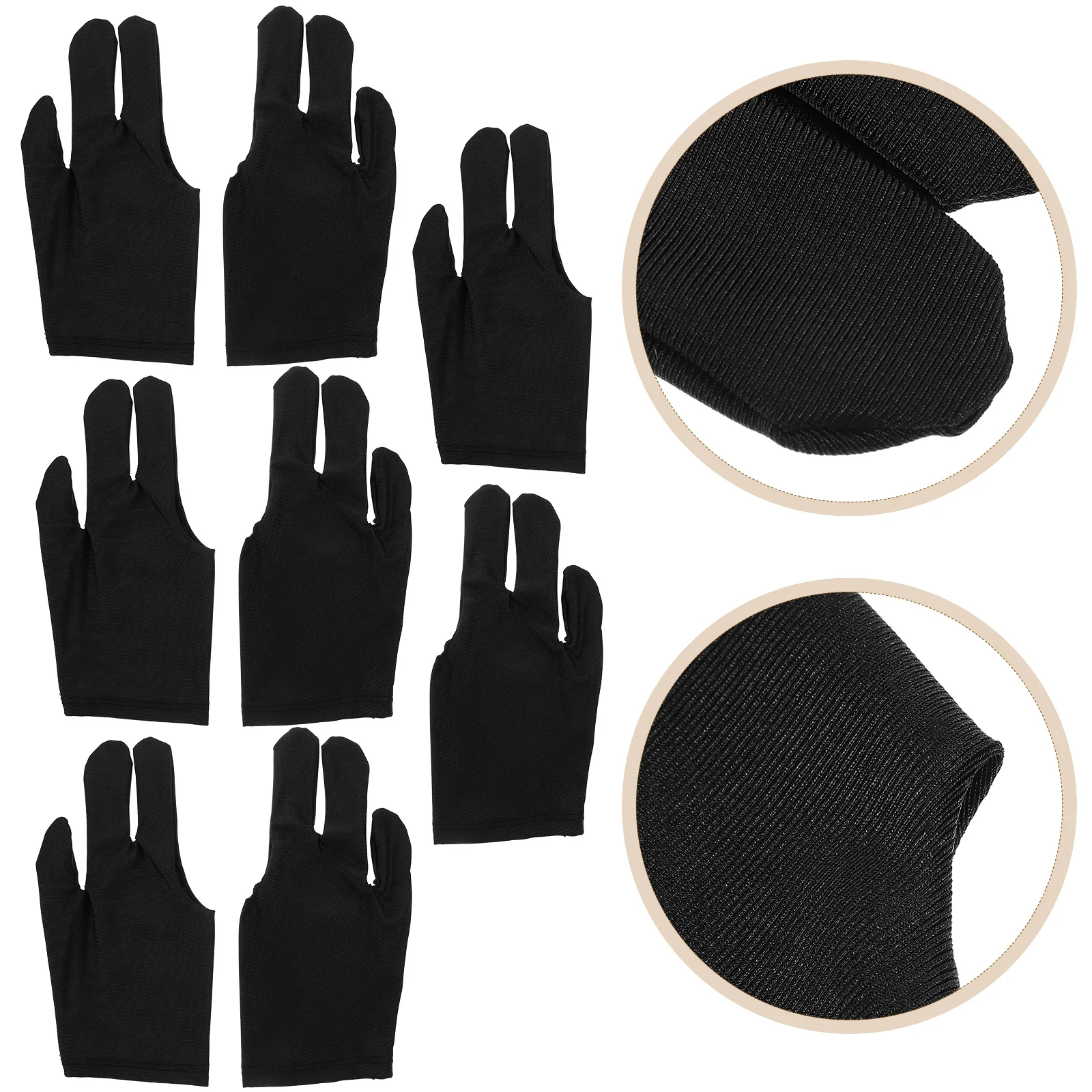 

Pool Gloves Men'S Breathable Elastic Snooker Billiards Cue Protective Reusable Comfortable Wear-Resistant Table