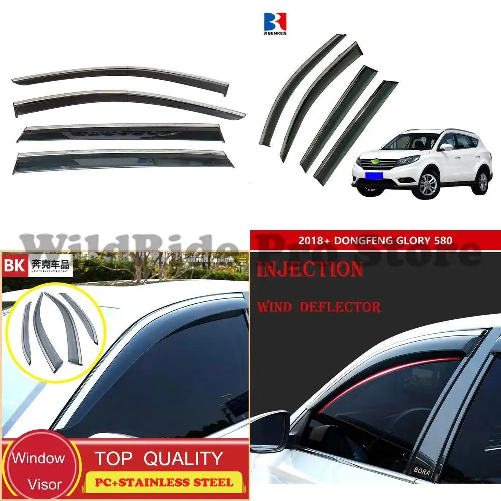 

1 set DFSK Dongfeng SOKON Glory 580 Windshield Deflector Door Vent Sun Visor Rain Guard