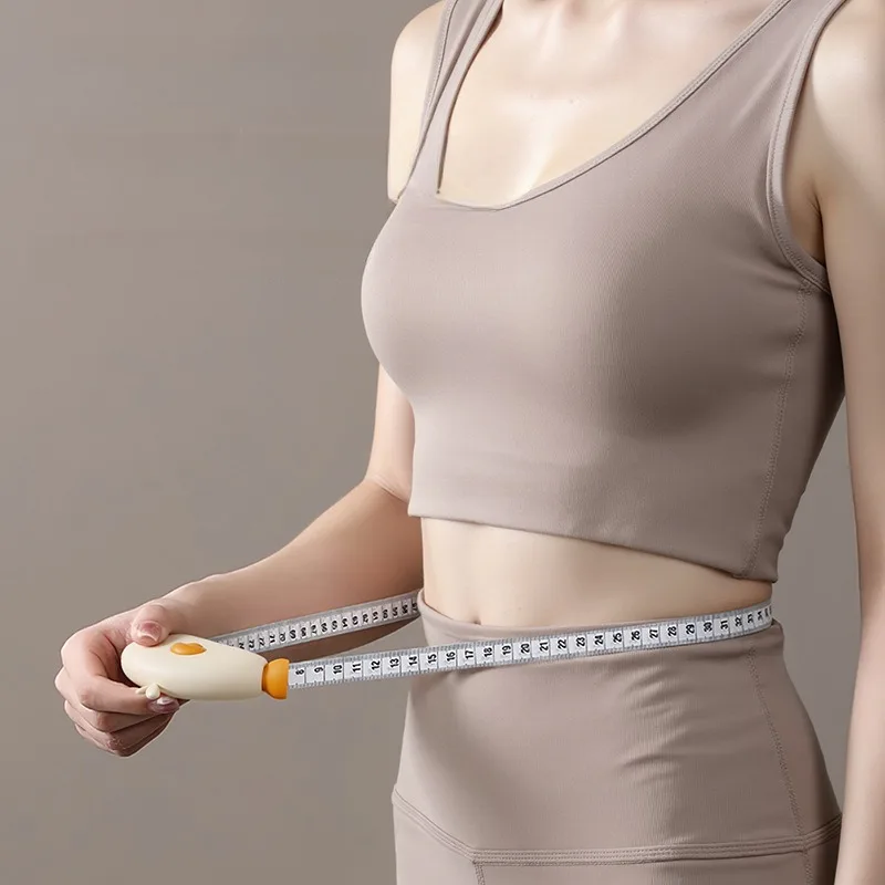 1pc Cute Portable Tape Measure Bust Arm Waist Automatic Retraction Magnetic Sewing