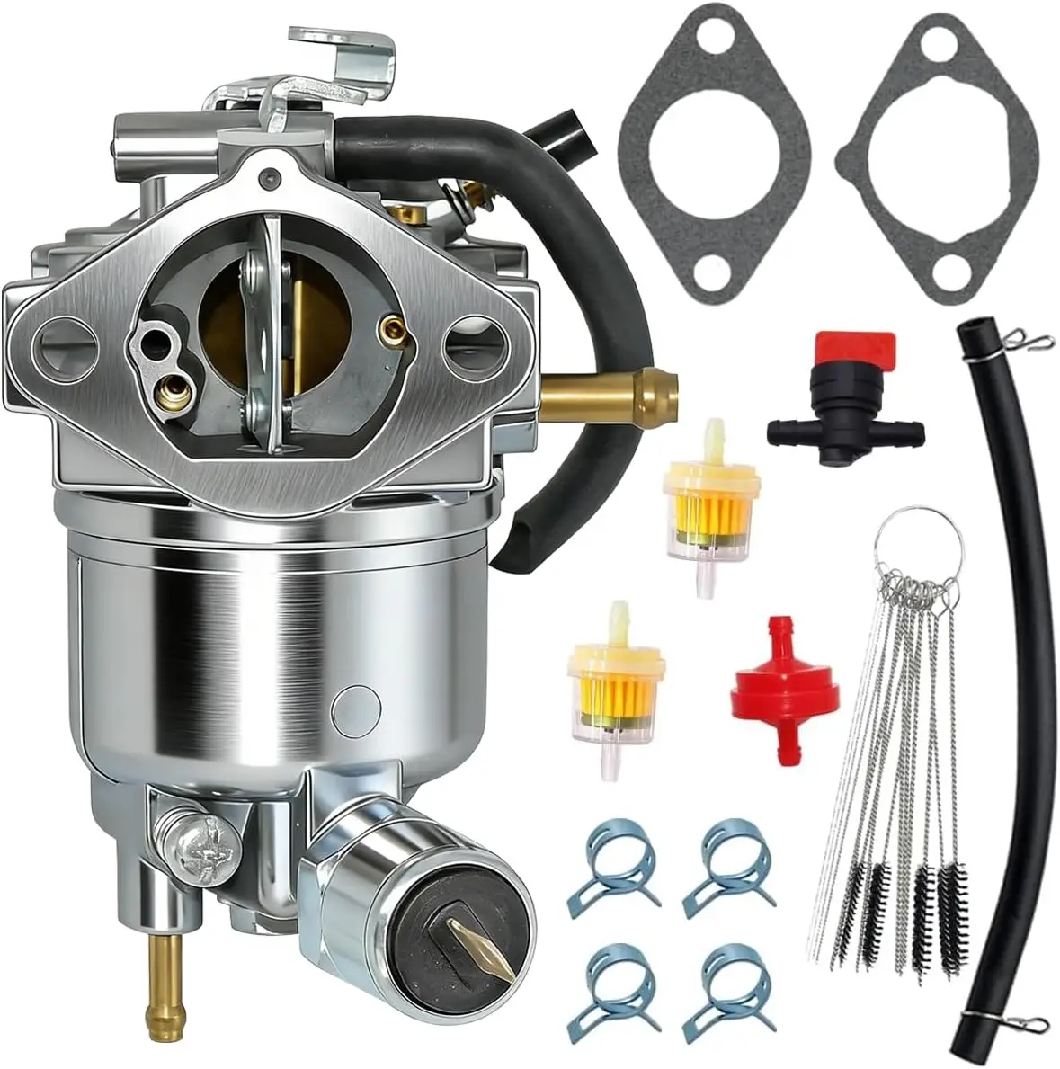 AM128355 Carburetor w/gaskets Fit for John Deere LX188 LX279 LX178 2317 2718 9330 Engine, for Kawasaki FD501V Engine Carb Replac