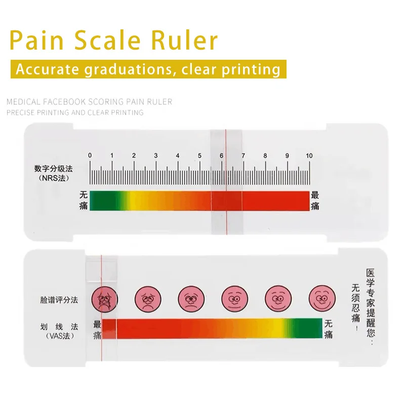 1/5pcs orthopedics department rule Joint Angle ruler Pain scale VAS for doctor and students use