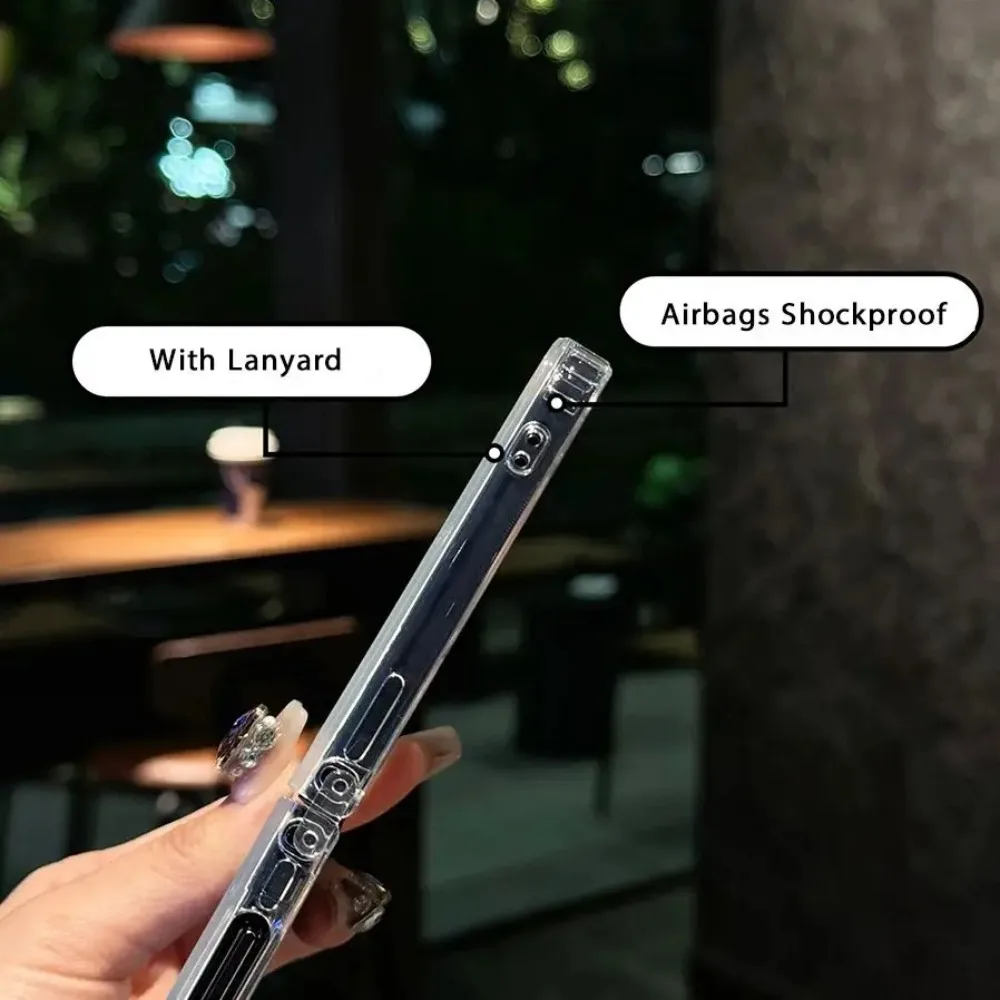 Casing Ponsel Akrilik Transparan Laser Mewah untuk Samsung Galaxy Flip7 6 5 4 3, Pelindung Anti Benturan, Modis dan Menawan