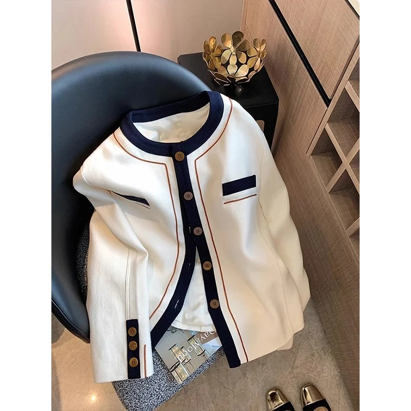 

Белое круглое пальто Ne ort, женское цветное блузка, топ, простой высококачественный осенний новый топ для гостей, верблюжьего цвета, женская куртка