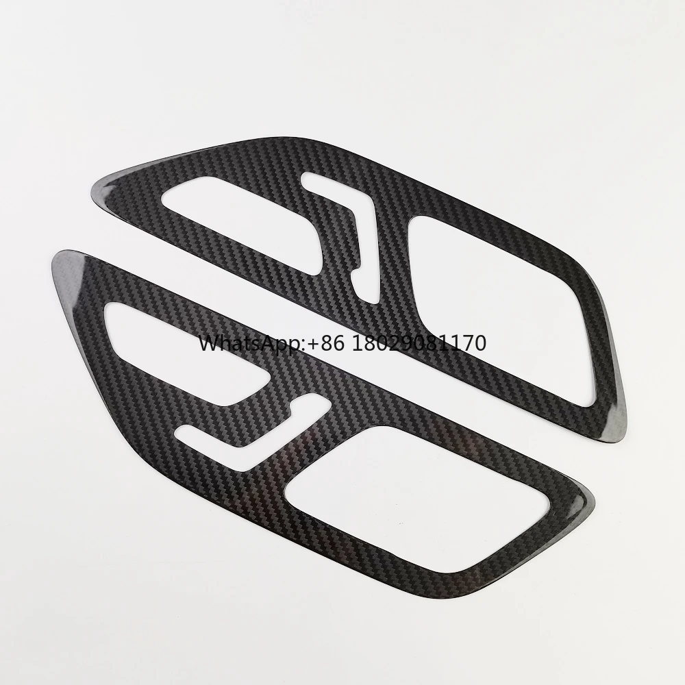 Manija de puerta de fibra de carbono para Mercedes, Panel de botón Maybach S480, S400L, S450L, AMG, S Class, accesorios interiores al por mayor, W223