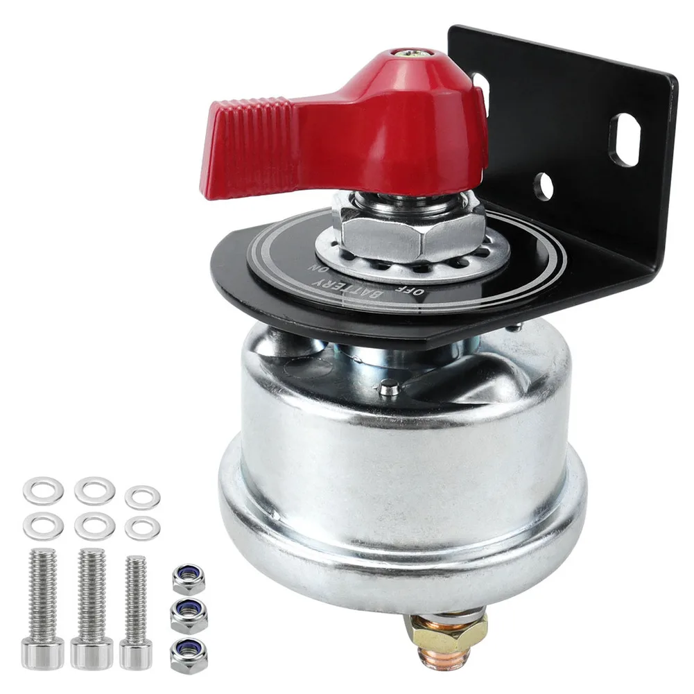 مفتاح فصل البطارية عالي التيار 12-48 فولت 200A مفتاح فصل البطارية مع قوس للسيارات RVs وملحقات المعسكر