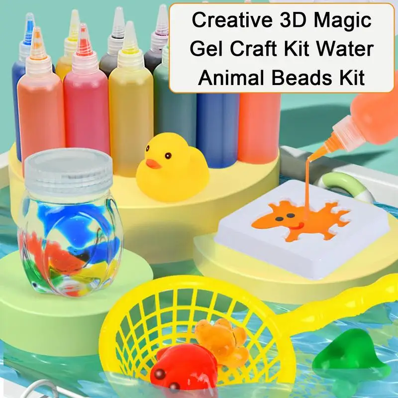 Magic Water ELF Toy Creative 3D Magic Gel Craft Kit Cartoon Style Handmade Water Beads Elves Toy For Kid Party Favors Bag Filler