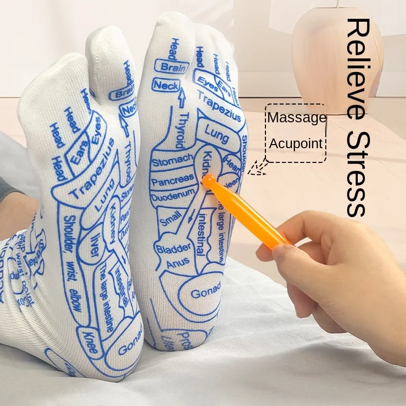 Gants d'acupression, chaussettes de Massage des pieds, soulagement du Massage, masseur, réflexologie, physiothérapie des pieds, 1 paquet