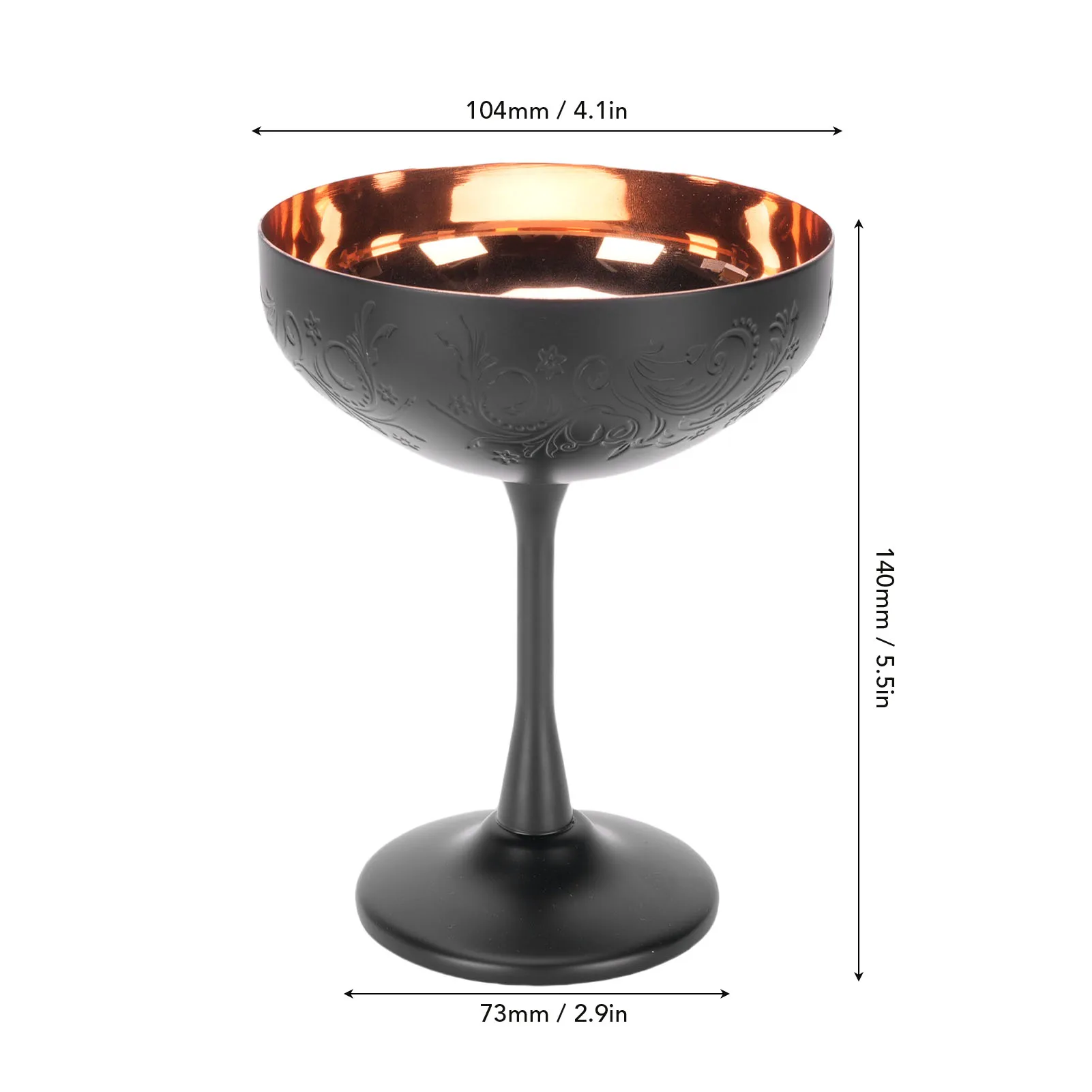 304 Stainless Steel Cocktail Glass Unbreakable Wine Glass Cup for Bar Party Home Gathering Cocktail Cup Stainless Steel Wine Cup