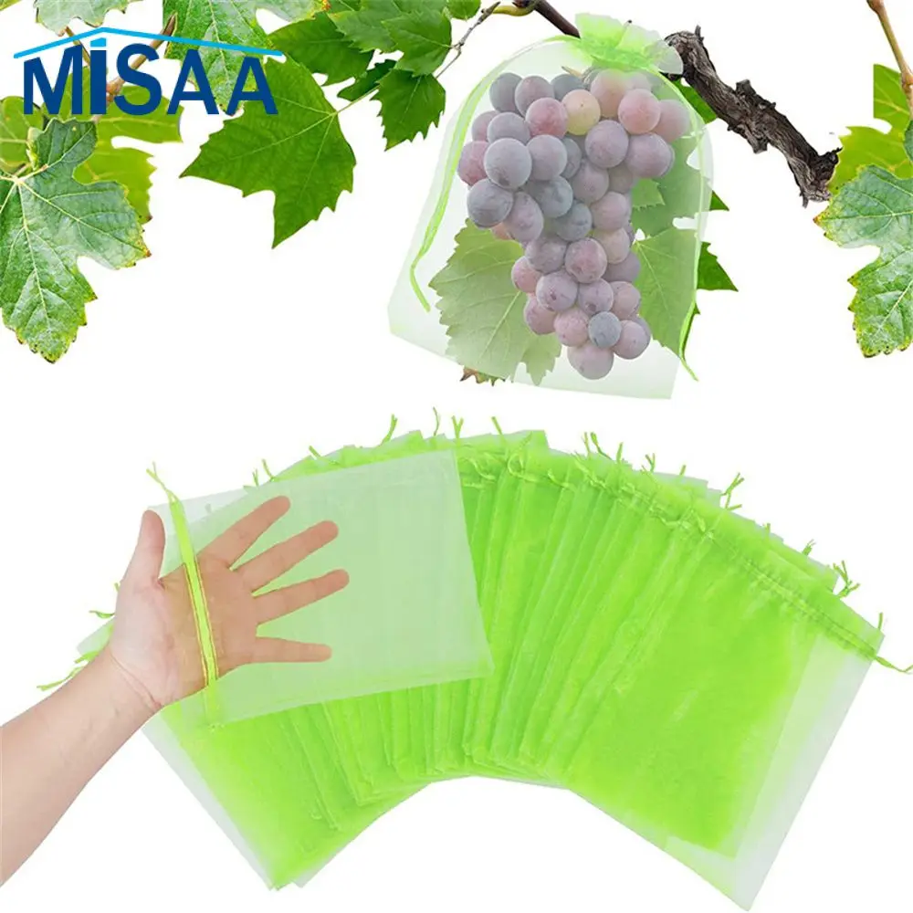 Drawstring Protection Bag Fruit Insect Bag Protective Bag Bird-proof Fruit Grape Protection Bags Fruit Planting Bag