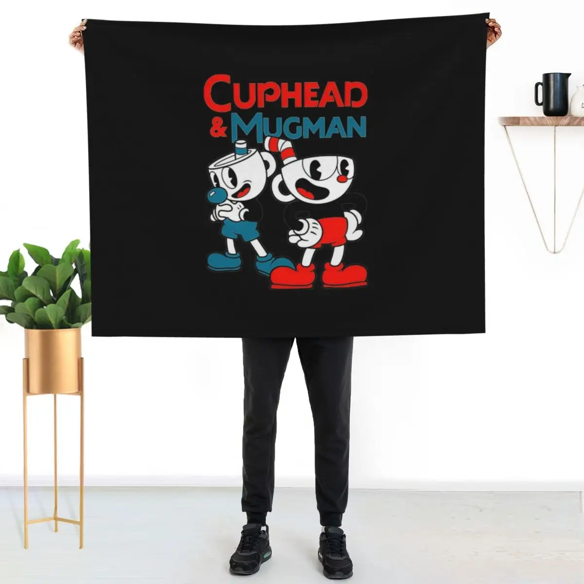 

Cuphead Throw Blanket Elegant Warm Throw Blanket for Hotel Home