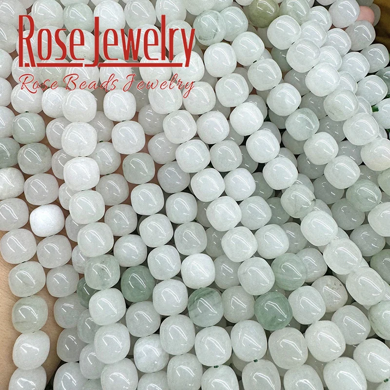 

Natural Stone Ice Green Jades Beads Flat Rondelle Stone Loose Spacer Beads for Jewelry Making Diy Earrings Bracelets Accessories