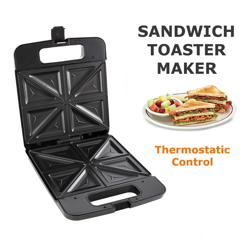 Large Capacity Triangle Waffle Maker, Sandwich Maker, Breakfast , Sandwich , Toast Spitter, Cake