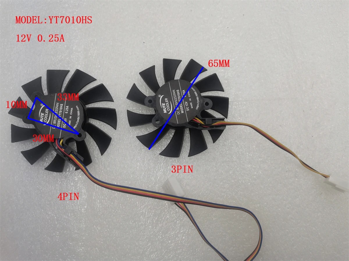 YT7010HS YT5010HS YT5010HB 5010 12v 0.18A cpu Stand Fan for 1037U j1800 j1900 D525 Mini computer Host Industrial Computer fan