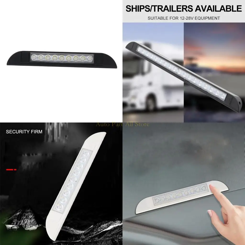 

J0MA Потолочный свет потолочный свет RV яхта 12-28V Светодиодный трена с солнечной панель