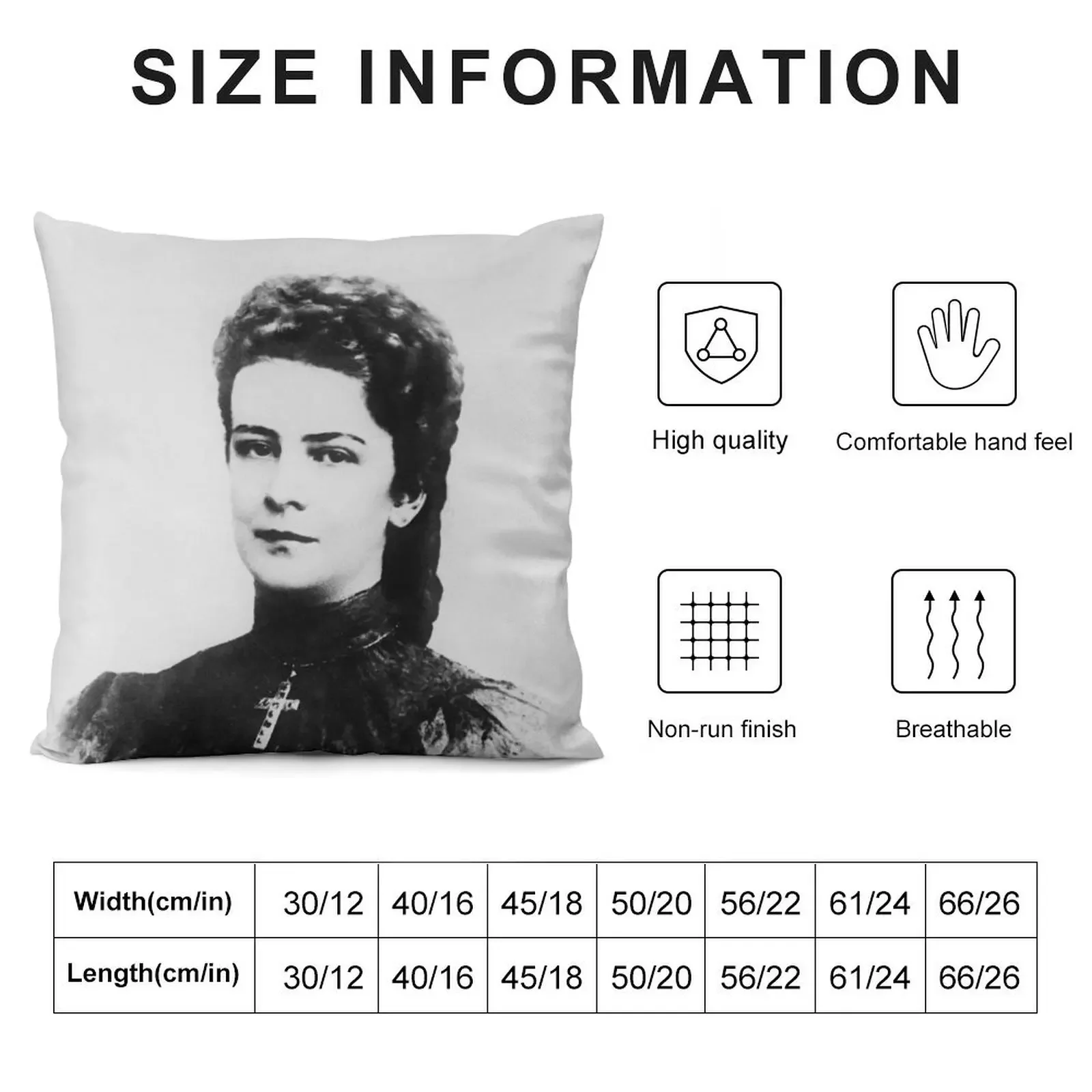 Empress Elisabeth of Austria Portrait Throw Pillow Christmas Cushion For Home Christmas Pillow Covers pillow