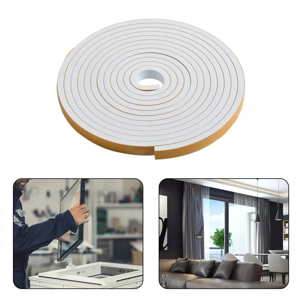 2/4/5m Self-adhesive Weatherstrip Door House Rubber Strip Foam Door Seal Window Sealing Strip Under Door Window Anti Cold Home